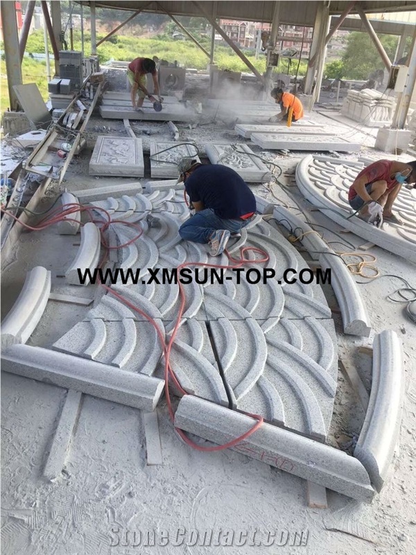 G623 Reliefs&Relieve/China Bianco Sardo Granite Wall Reliefs/White Flower Granite Relievos/Gamma Grey Granite Etchings/Rosa Beta Granite Engraving Ideas/Relief Design/Relief Carving/Engravings