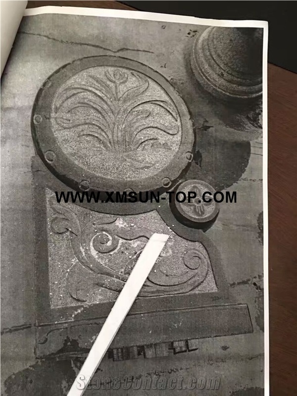 G654 Granite Engravings Drum/Reliefs&Relieve/Sesame Black Granite Reliefs/China Impala Granite Relievos/New Jasberg Granite Etchings/Dark Grey Granite Engraving Ideas/Relief Design/Relief Carving
