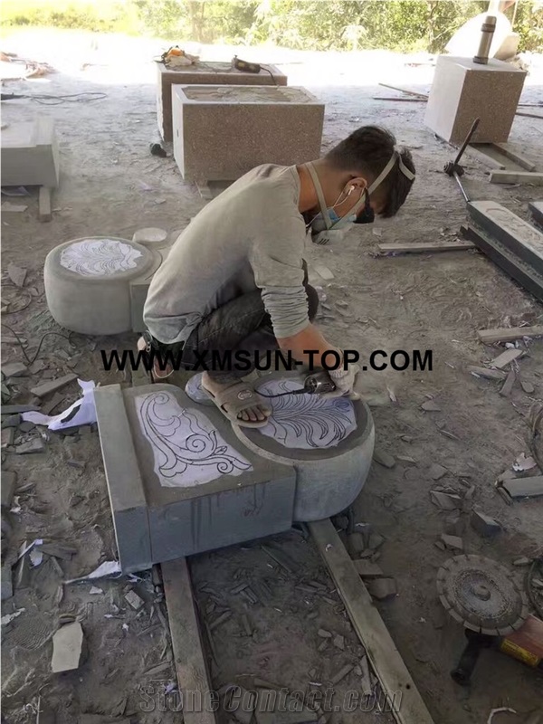 G654 Granite Engravings Drum/Reliefs&Relieve/Sesame Black Granite Reliefs/China Impala Granite Relievos/New Jasberg Granite Etchings/Dark Grey Granite Engraving Ideas/Relief Design/Relief Carving