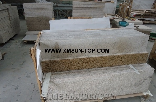 G682 Granite Stair & Steps/Rusty Yellow Granite Stair Treads and Risers