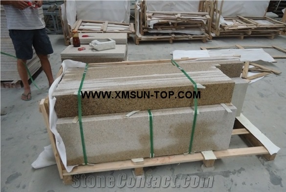 G682 Granite Stair & Steps/Rusty Yellow Granite Stair Treads and Risers