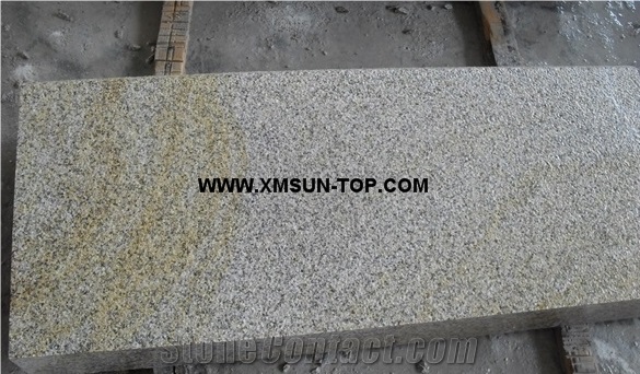 G682 Granite Steps & Stair/Rusty Yellow Granite Stair Riser/Padang Golden Leaf Granite Stair Treads/Exterior Stone Steps