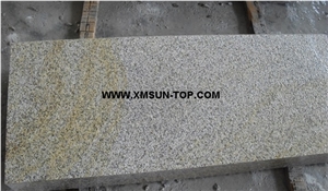 G682 Granite Steps & Stair/Rusty Yellow Granite Stair Riser/Padang Golden Leaf Granite Stair Treads/Exterior Stone Steps