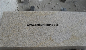 G682 Granite Steps & Stair/Rusty Yellow Granite Stair Riser/Padang Golden Leaf Granite Stair Treads/Exterior Stone Steps