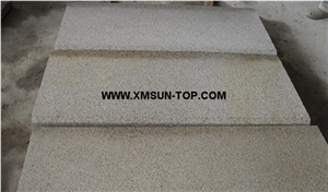 G682 Granite Steps & Stair/Rusty Yellow Granite Stair Riser/Padang Golden Leaf Granite Stair Treads/Exterior Stone Steps