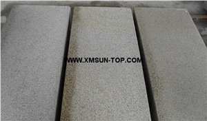 G682 Granite Steps & Stair/Rusty Yellow Granite Stair Riser/Padang Golden Leaf Granite Stair Treads/Exterior Stone Steps
