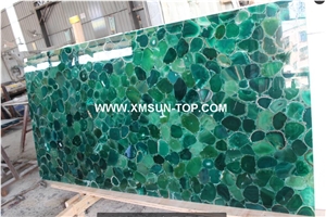 Light Green Agate Semiprecious Stone Wall Covering/Green Semi-Precious Stone Interior Wall Cladding/Green Semi Precious Stone Wall Tiles/Colorful Semi Precious Stone Panels/Interior Decoration