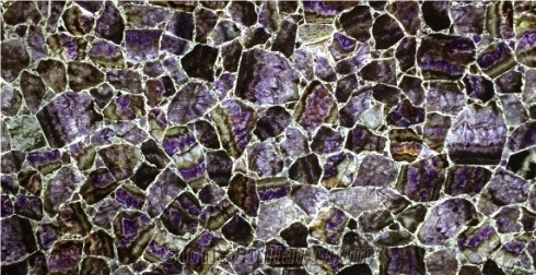 Luxury Material-Amethyst Gemstone Slabs, Lilac Grystal Semi-Precious Stone Tiles, Translucent Purple Crystal Stone Panels, Semi Precious Stone Slab, Violet Crystal Gemstone Slab, Interior Decoration