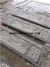 Nero Impala Granite Relief&Relieve/Sesame Black Granite Wall Relief/China Impala Granite Relievos/New Jasberg Granite Etchings/Dark Grey Granite Engraving Ideas/Relief Design/Relief Carving/Engravings