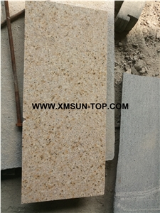 Polished Rusty Yellow Granite Steps/Desert Gold Granite Stair/Gold Leaf China Granite Stair Riser&Stair Treads/Golden Peach Granite Steps &Staircase