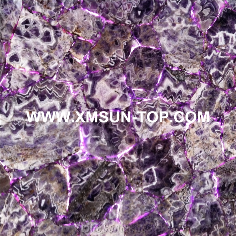 Purple Crystal Semi-Precious Stone Bathtub Surround/Dark Purple Semi-Precious Stone Bathtubs/ Lilac Semiprecious Bath Tubs/Bathtub Panels/Interior Decoration