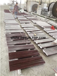 Red Multicolor Granite Moldings&Border/Rojo Multicolor Granite Skirtings/Dark Red Granite Pencil Liners/Red Granite Border Decos/Natural Stone Trim/Stone Mouldings/Interior Decoration