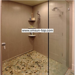 Red Pebble Mosaic/Natural River Stone Mosaic/ Double Surface Cutted/ Ordinary Polished/ Tiles for Floor and Wall Covering/Bathroom Design /Interior&Exterior Decoration