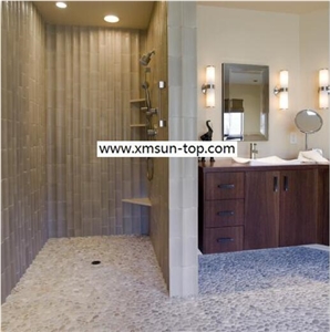 Red Pebble Mosaic/Natural River Stone Mosaic/ Double Surface Cutted/ Ordinary Polished/ Tiles for Floor and Wall Covering/Bathroom Design /Interior&Exterior Decoration