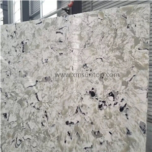 Snow Sesame Quartz Slabs&Tiles, China Artificial Quartz, Multicolor Quartz Stone, Engineered Stone Big Slabs, Light Grey Quartz Wall Covering
