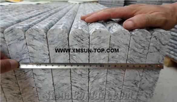 Spray White Granite Steps/Polished Breaking Waves Granite Stair/G 377 Granite Stair Riser&Stair Treads/Seawave White Granite Steps &Staircase