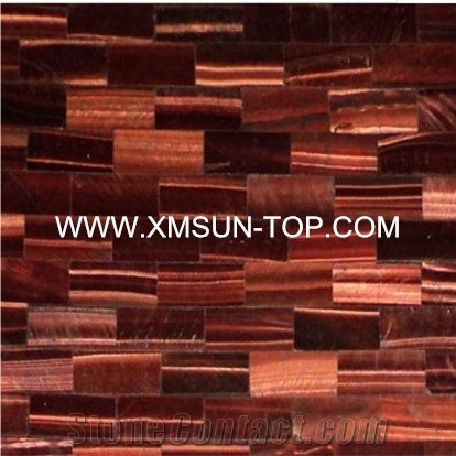Tiger Eye Semiprecious Stone with Different Colors/Luxury Semi-Precious Stone Slab&Tile&Customized/Semi Precious Stone Slab for Wall Cladding&Flooring/Semi-Precious Stone Panel/Interior Decoration