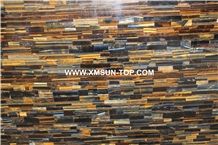 Yellow and Blue Tiger Eye Semiprecious Stone Different Design/Semi-Precious Stone Slab&Tile&Customized/Semi Precious Stone Slab for Wall Cladding&Flooring/Semi-Precious Stone Panel/Interior Decoration