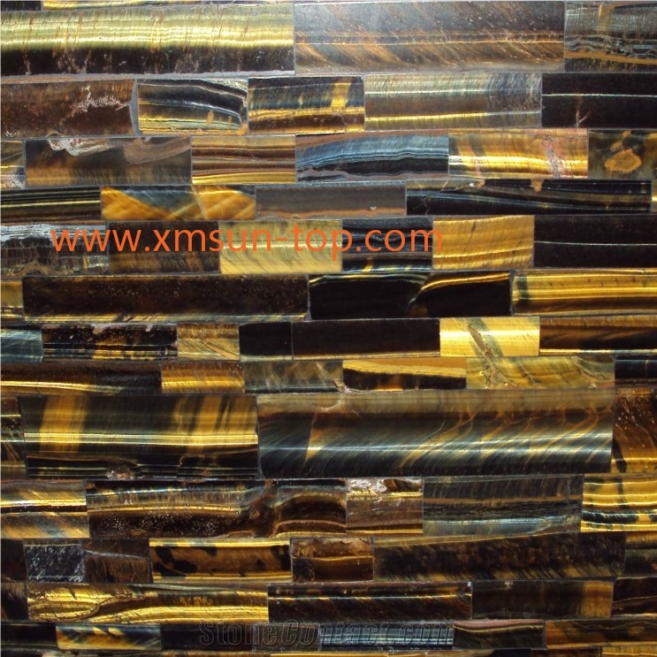 Yellow-Blue Tiger Eye Stone Slabs, Luxury Semiprecious Stone Slab&Tile, Decoration Semi Precious Wall&Floor Covering, Tiger Eye Gemstone, Precious Stone Slabs&Customized,Yellow and Blue Tiger Gemstone