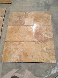 Commercial Pattern Travertine Tumbled Finish