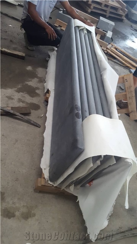 Honed Absolute Black Granite Stairs Steps Risers
