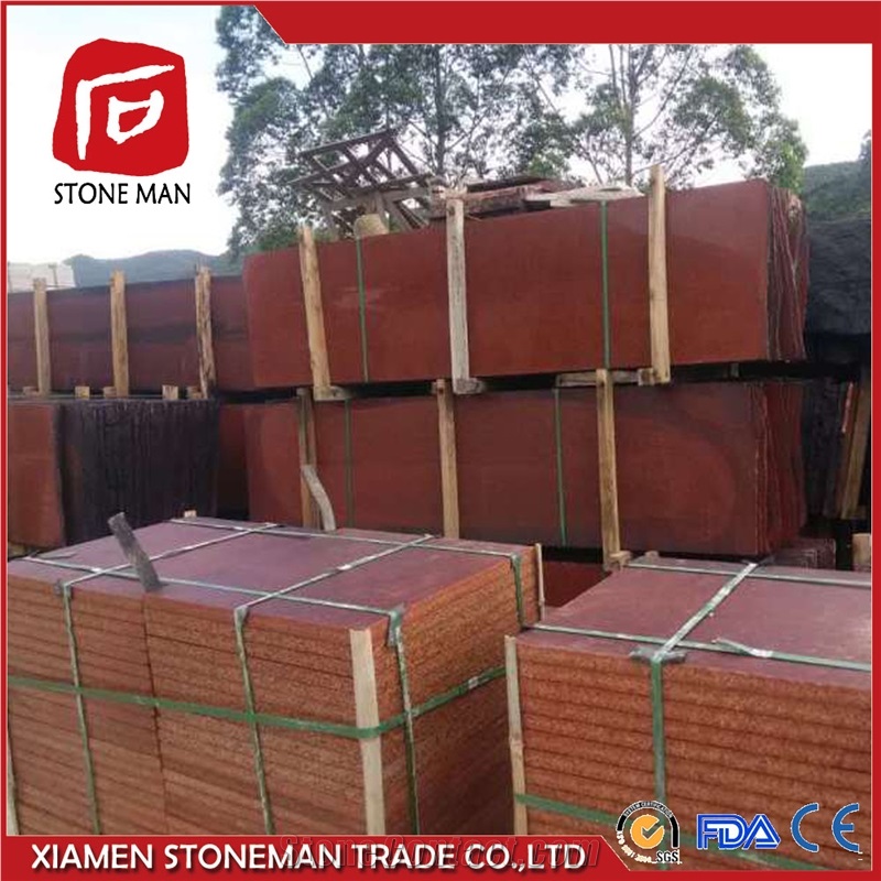 Chilly Red Slabs & Tiles, China Red Granite