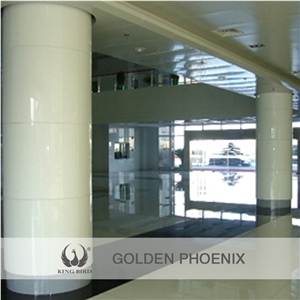 Indoor Hollow Columns/Polished Pure White Nano Crystal Stone Panels