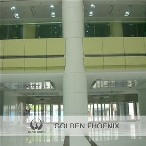 Indoor Hollow Columns/Polished Pure White Nano Crystal Stone Panels