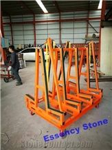 Newly Designed Double Sided Assembled Slab Buggy, Stone Slab Trolley, Slab Buggy for Quartz Slabs, Stone Dollies