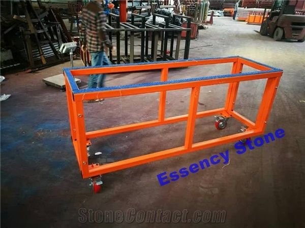 Working Table, Processing Trolley, Steel Work Table for Fabricating Granite Countertops