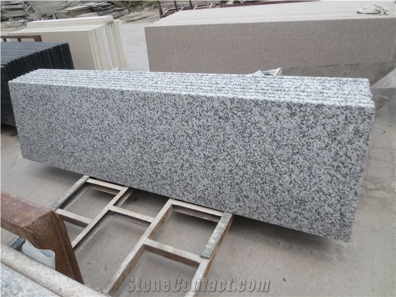 China Grey Big White Flower Barry Blue Beta White Granite G439 Kitchen Top Benchtop Vanity Top