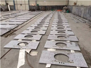 China Grey Big White Flower Barry Blue Beta White Granite G439 Kitchen Top Benchtop Vanity Top
