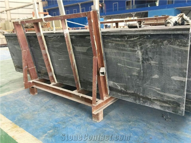 China Nero Portoro, Black Portoro, Silver Portoro, Silver Dragon, Silver White, White & Black Vein Marble Kitchen Benchtop Island Tops