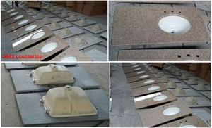 Golden Sand Ming Gold Rusty Yellow Sandy Gold Golden Peach Chinese Misty Yellow Yellow Pink Sunset Gold New G682 Top Benchtop Bathroom Vanity Top
