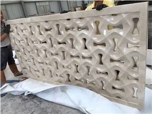 Ultraman Beige Marble Relief & Etching,Carving Craft,Wall Decoration