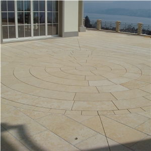 Limestone Material Roman Beige Tile and Slab