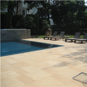 Limestone Material Roman Beige Tile and Slab