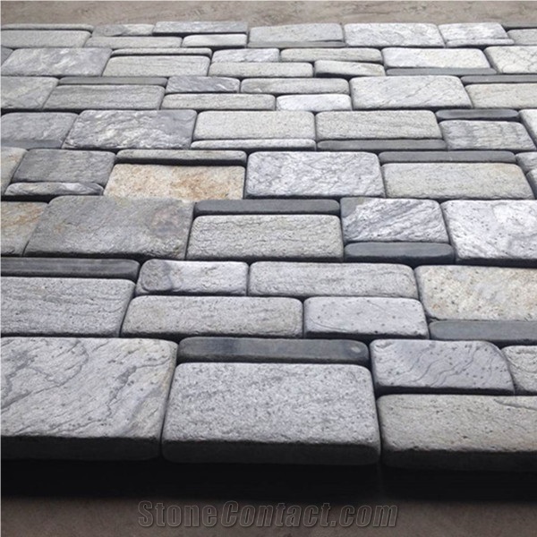 Mica Rock Silver Shine Cultured Stone and Panel