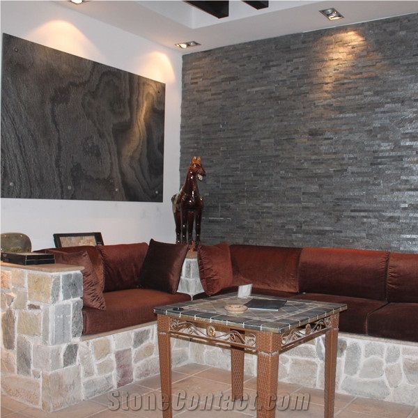Mica Rock Silver Shine Cultured Stone and Panel