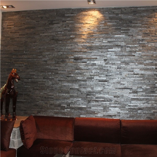 Mica Rock Silver Shine Cultured Stone and Panel