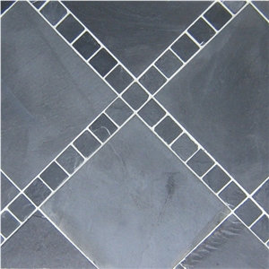 Slate Material Adoni Black Slate Tile and Slab
