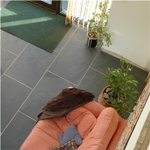 Slate Material Adoni Black Slate Tile and Slab