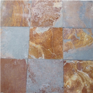 Slate Material Copper Rust Tile and Slab