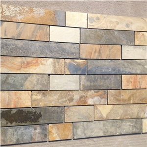 Slate Material Honey Tan Tile and Slab for Floor Tiles
