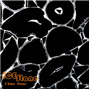 Black Agate Semiprecious Stone/Gemstone Tiles/Semi Precious Tiles/Emstone Slabs/Semi Precious Slabs/Semi Precious Stone Wall