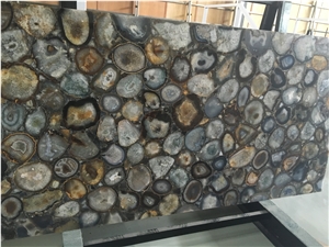 Brown Agate Gemstone Slabs,Brown Agate Semiprecious Stone Slabs,Brown Semiprecious Stone Tiles