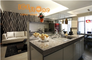 Brown Marble Look Quartz Stone Solid Surfaces Polished Slabs Tiles Engineered Stone Artificial Stone Slabs for Hotel Kitchen, Bathroom Backsplash Walling Panel Customized Edge