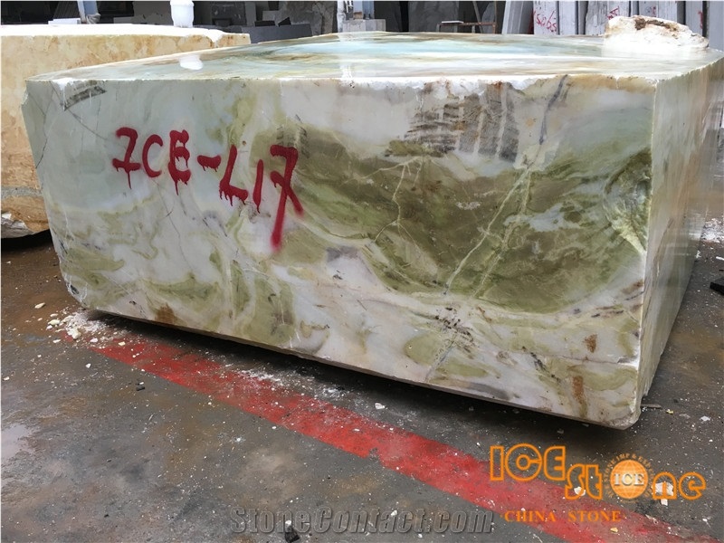 China Green Marble Block