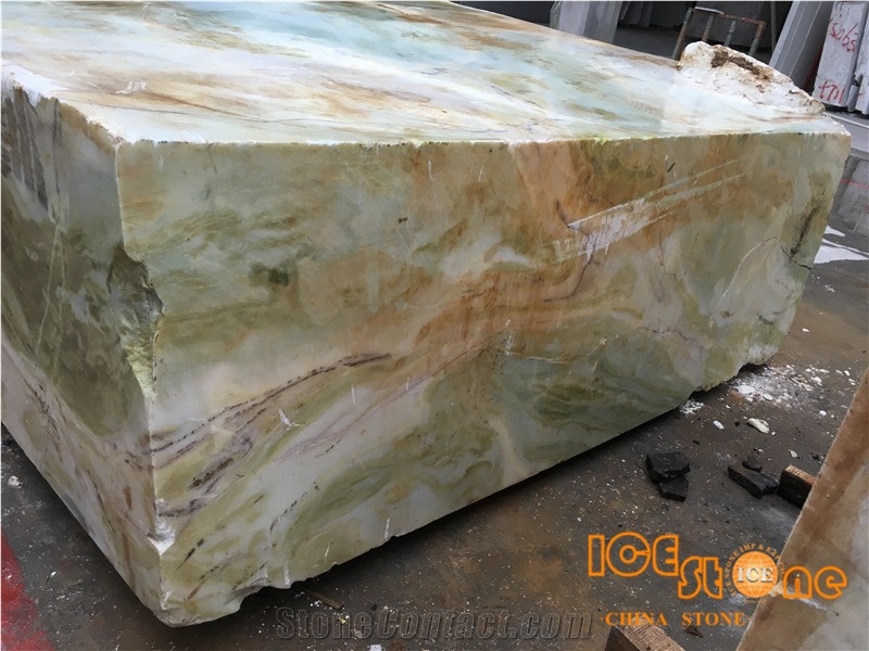 China Green Marble Block