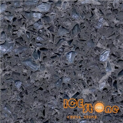 Colorful Shining Blue Quartz Slab / Blue Quartz Slab
